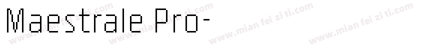 Maestrale Pro字体转换